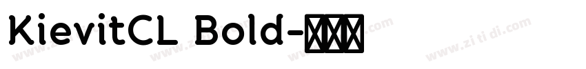 KievitCL Bold字体转换 KievitCL Bold字体转换